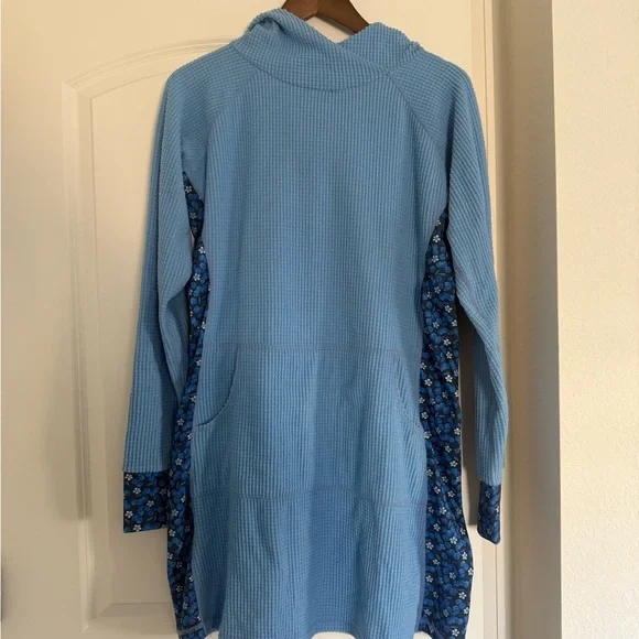 Youer X Salmon Sisters Fleece Treasure Dress, Blueberry Print, Women’s XL - Picture 1 of 3